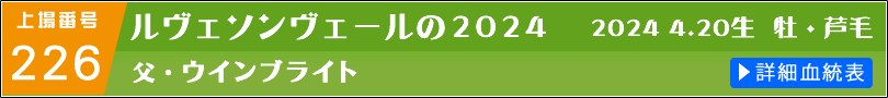 ルヴェソンヴェールの2024 詳細血統表へのリンク
